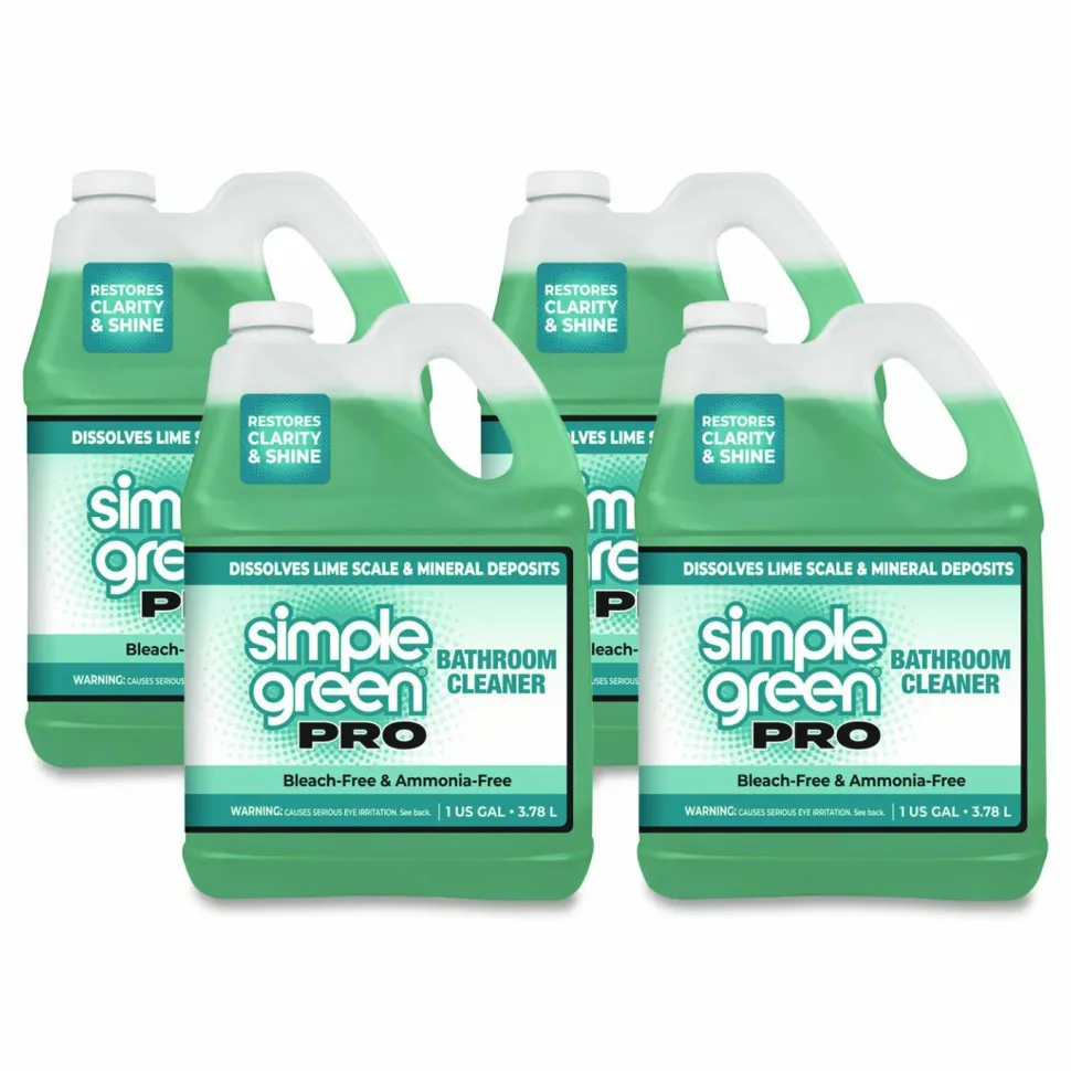 Simple Green Pro Bathroom Cleaner, 1 gal Bottle, 4/Carton