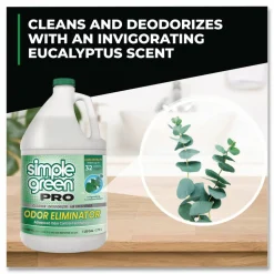 Simple Green Pro Odor Eliminator, Eucalyptus Scent, 1 gal Bottle, 6/Carton