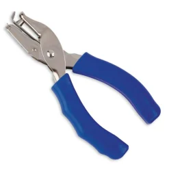 Single-Hole Punch With Padded Handles, Assorted Colors