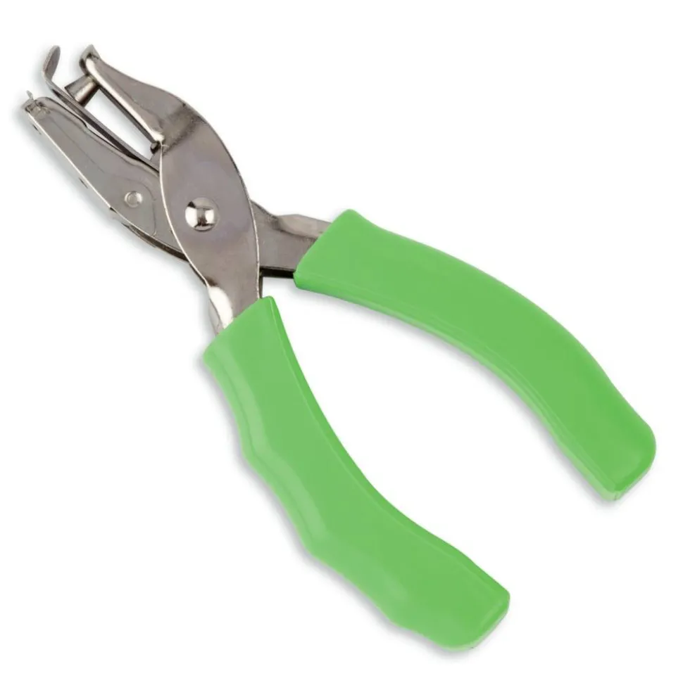 Single-Hole Punch With Padded Handles, Assorted Colors