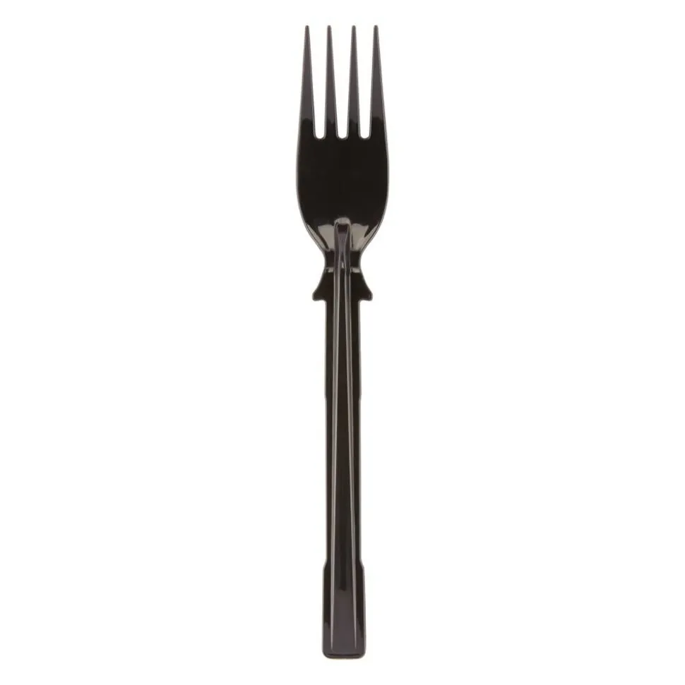 SmartStock T-Series Disposable Cutlery Refills, Polypropylene Forks, Black, 40 Forks Per Refill, Box Of 24 Refills