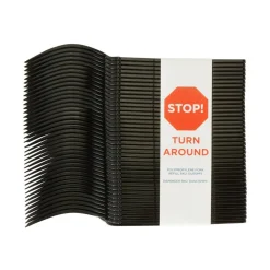 SmartStock T-Series Disposable Cutlery Refills, Polypropylene Forks, Black, 40 Forks Per Refill, Box Of 24 Refills