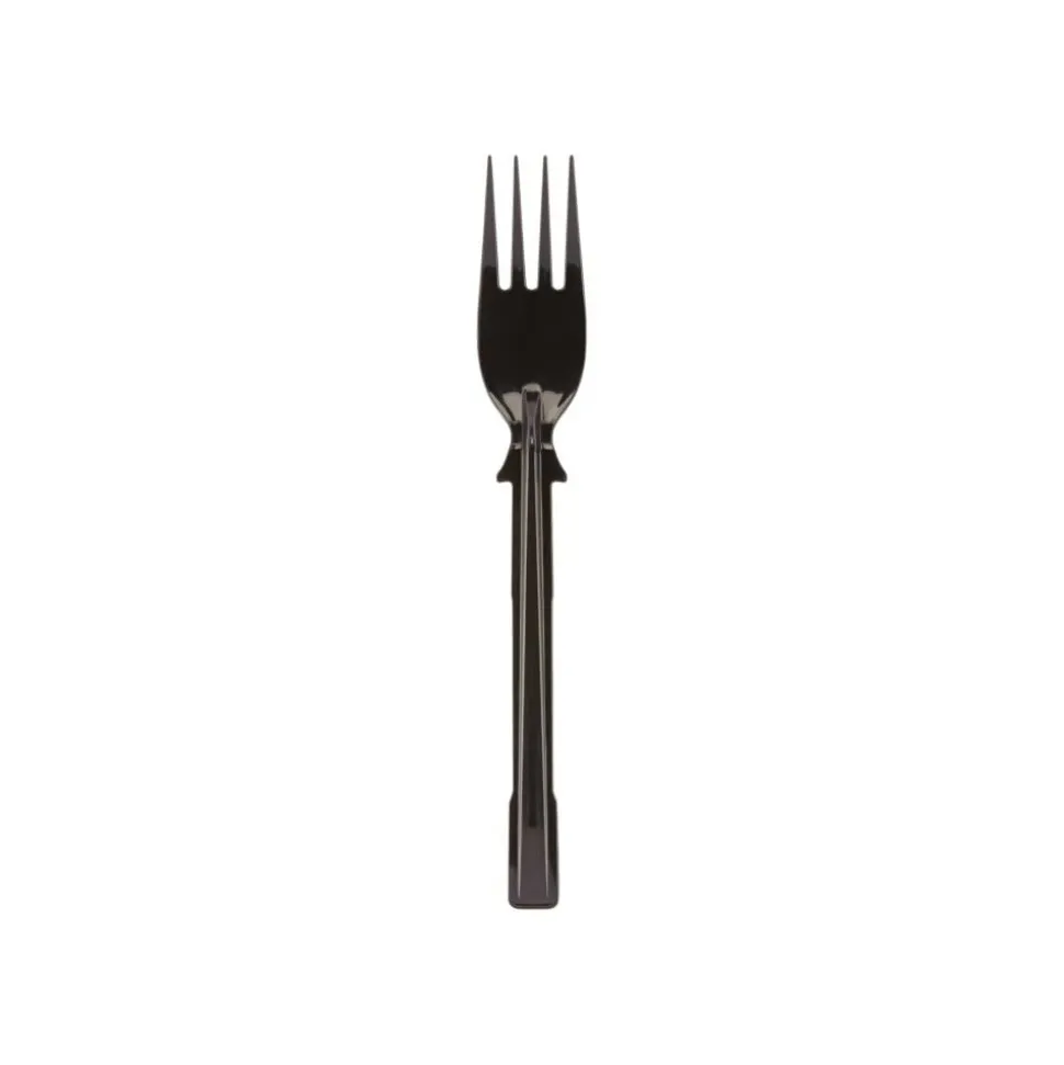 SmartStock T-Series Disposable Cutlery Refills, Polypropylene Forks, Black, 40 Forks Per Refill, Box Of 24 Refills