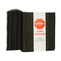 SmartStock T-Series Disposable Cutlery Refills, Polypropylene Soup Spoons, Black, 40 Spoons Per Refill, Box Of 24 Refills