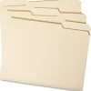 Smead File Folders, Letter Size, 1/3 Cut, Manila, Pack Of 100 (10330)