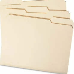 Smead File Folders, Letter Size, 1/3 Cut, Manila, Pack Of 100 (10330)