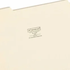 Smead File Folders, Letter Size, 1/3 Cut, Manila, Pack Of 100 (10330)