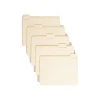 Smead File Folders, Letter Size, 1/5 Cut, Manila, Pack Of 100