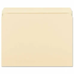 Smead File Folders, Letter Size, Straight Cut, Manila, Pack Of 100