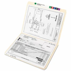 Smead Reinforced Tab Manila File Folders, Letter Size, Straight Cut, Box Of 100