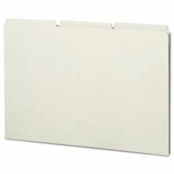 Smead Blank Pressboard File Guides, Legal Size, 100% Recycled, Gray/Green, Box Of 50