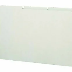 Smead Blank Pressboard File Guides, Legal Size, 100% Recycled, Gray/Green, Box Of 50