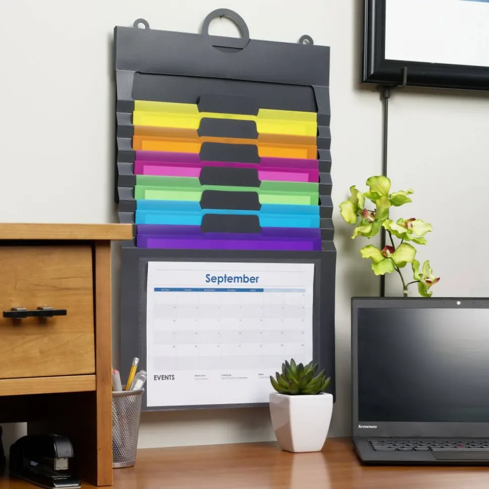 Smead Cascading Wall Organizer, Letter Size, Multicolor