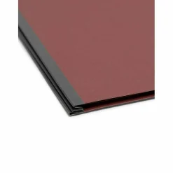 Smead Classification Folders, Pressboard With SafeSHIELD Fasteners, 1 Divider, 2" Expansion, Legal Size, 60% Recycled, Red, Box Of 10