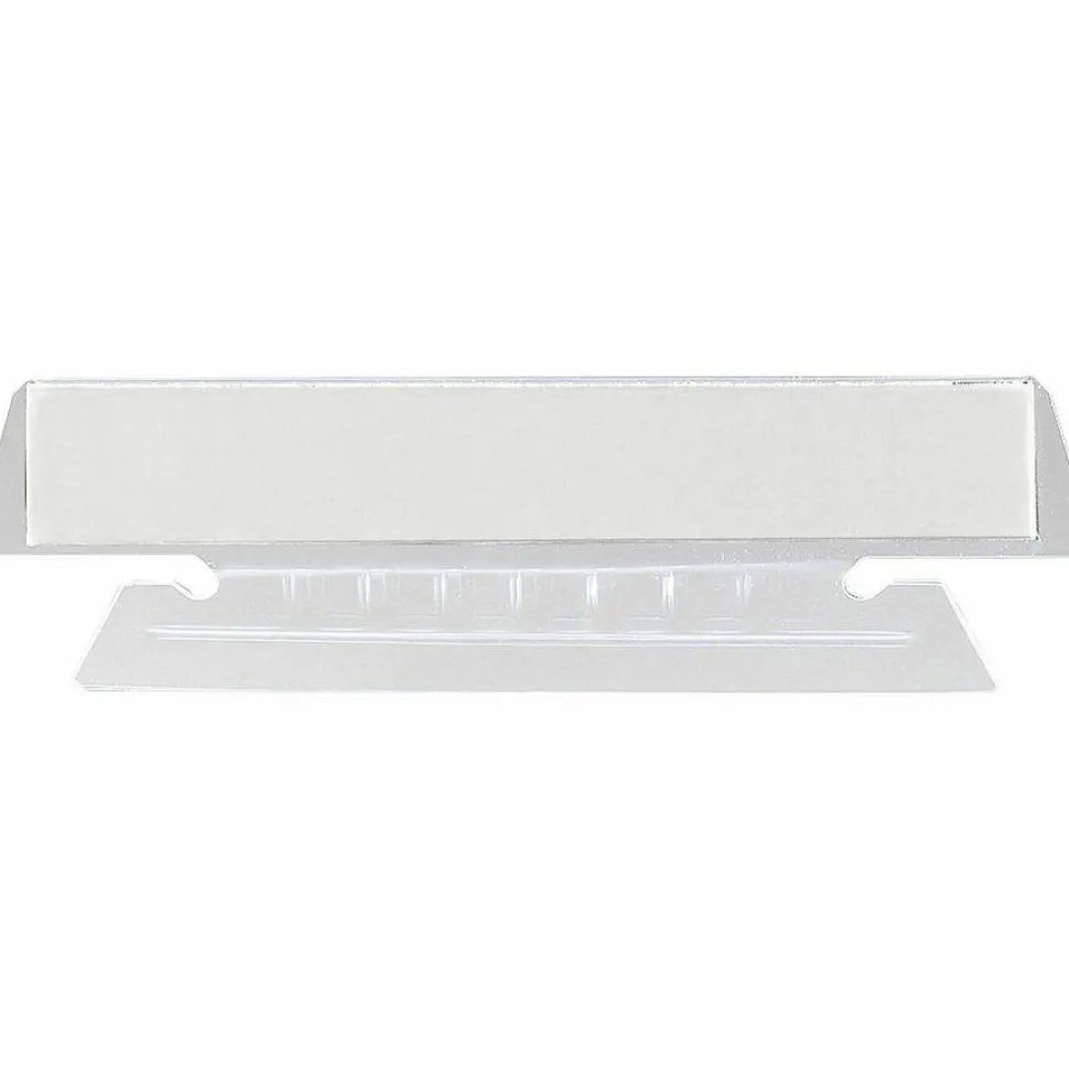 Smead Clear Hanging Poly Tabs, 3 1/2" For 1/3 Cut Tabs, Pack Of 25