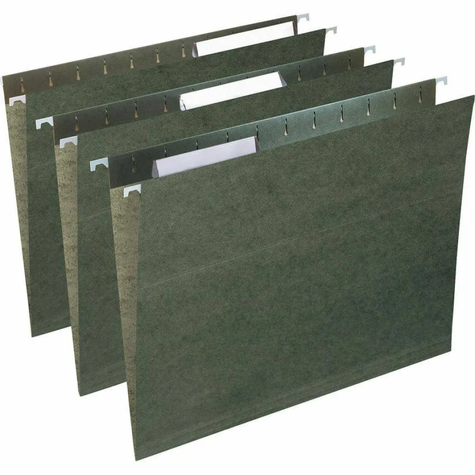 Smead Clear Hanging Poly Tabs, 3 1/2" For 1/3 Cut Tabs, Pack Of 25