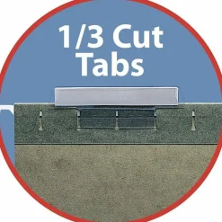 Smead Clear Hanging Poly Tabs, 3 1/2