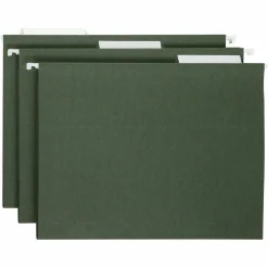 Smead Clear Hanging Poly Tabs, 3 1/2