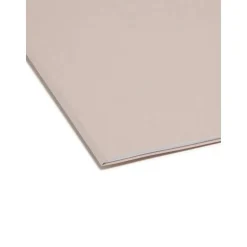 Smead Color File Folders, Letter Size, 1/3 Cut, Gray, Box Of 100