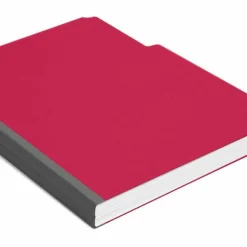 Smead 1/3-Cut Color Pressboard Tab Folders, Letter Size, 50% Recycled, Bright Red, Box Of 25