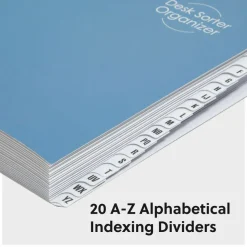 Smead Desk File/Sorter, A-Z, Letter Size, 35% Recycled, Dark Blue