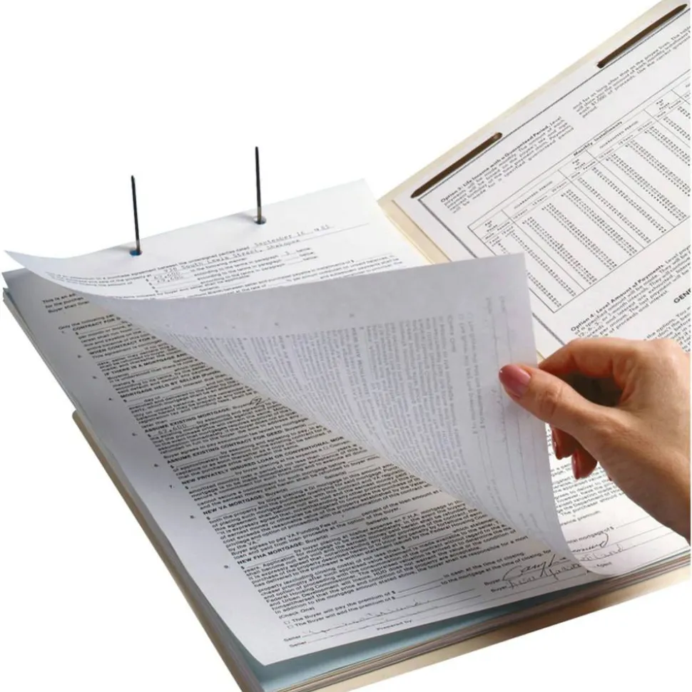 Smead End-Tab Folders With 2 Fasteners, Straight Cut, Letter Size, Manila, Box Of 50