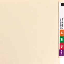 Smead End-Tab Folders With 2 Fasteners, Straight Cut, Letter Size, Manila, Box Of 50