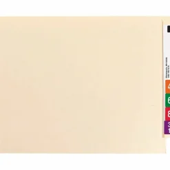 Smead End-Tab Folders With Fastener, 8 1/2
