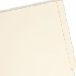 Smead End-Tab Folders With Fastener, 8 1/2