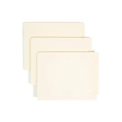 Smead End-Tab Folders With Fastener, 8 1/2