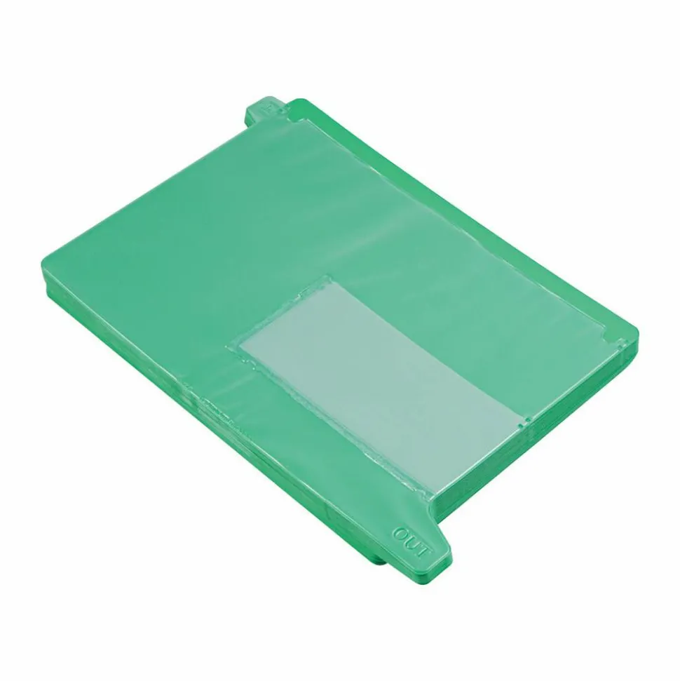 Smead End-Tab Out Guides, Letter Size, Green, Pack Of 25