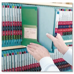 Smead End-Tab Out Guides, Letter Size, Green, Pack Of 25