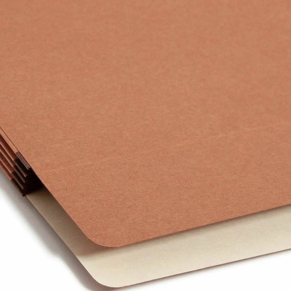 Smead Expanding File Pockets, 3 1/2" Expansion, 9 1/2" x 11 3/4", 30% Recycled, Redrope, Pack Of 25