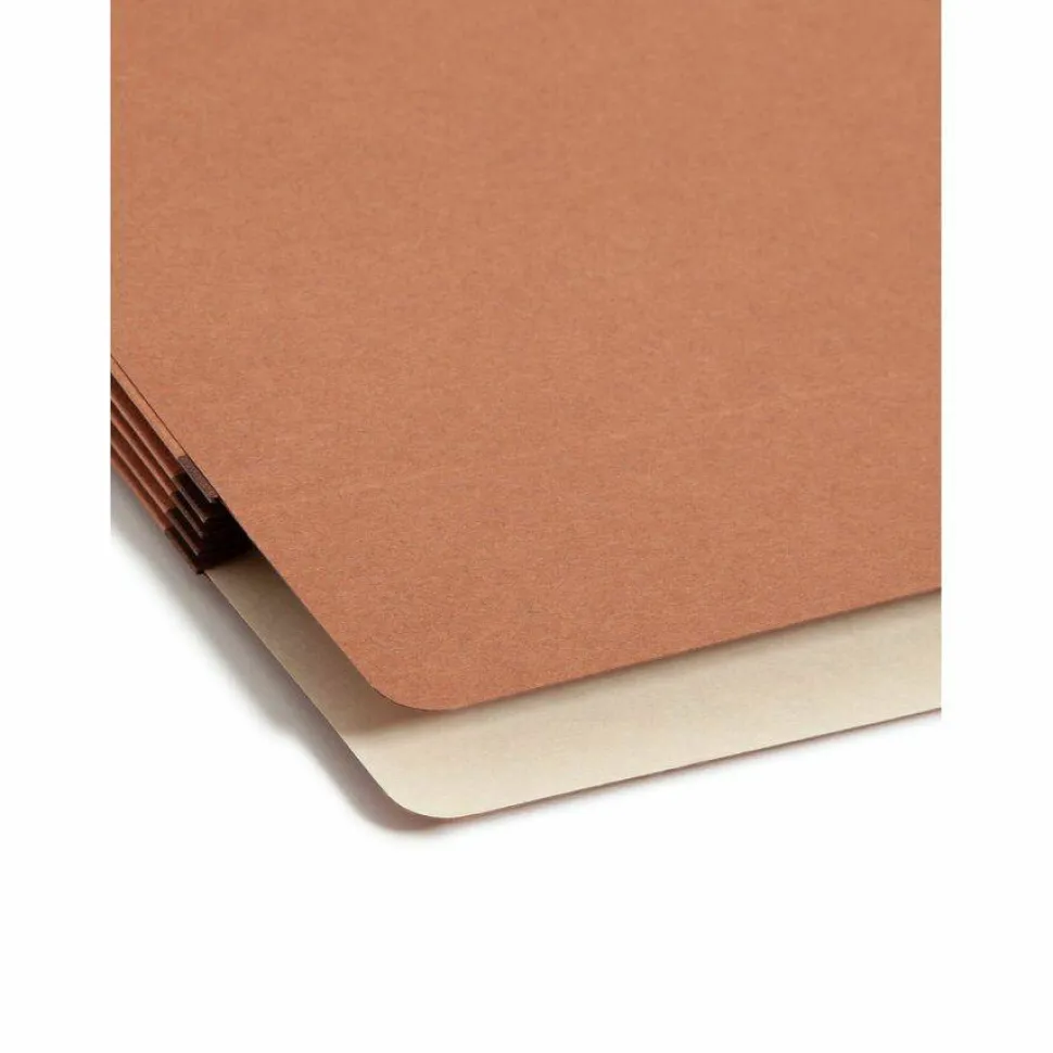 Smead Expanding File Pockets, 3 1/2" Expansion, 9 1/2" x 11 3/4", 30% Recycled, Redrope, Pack Of 25