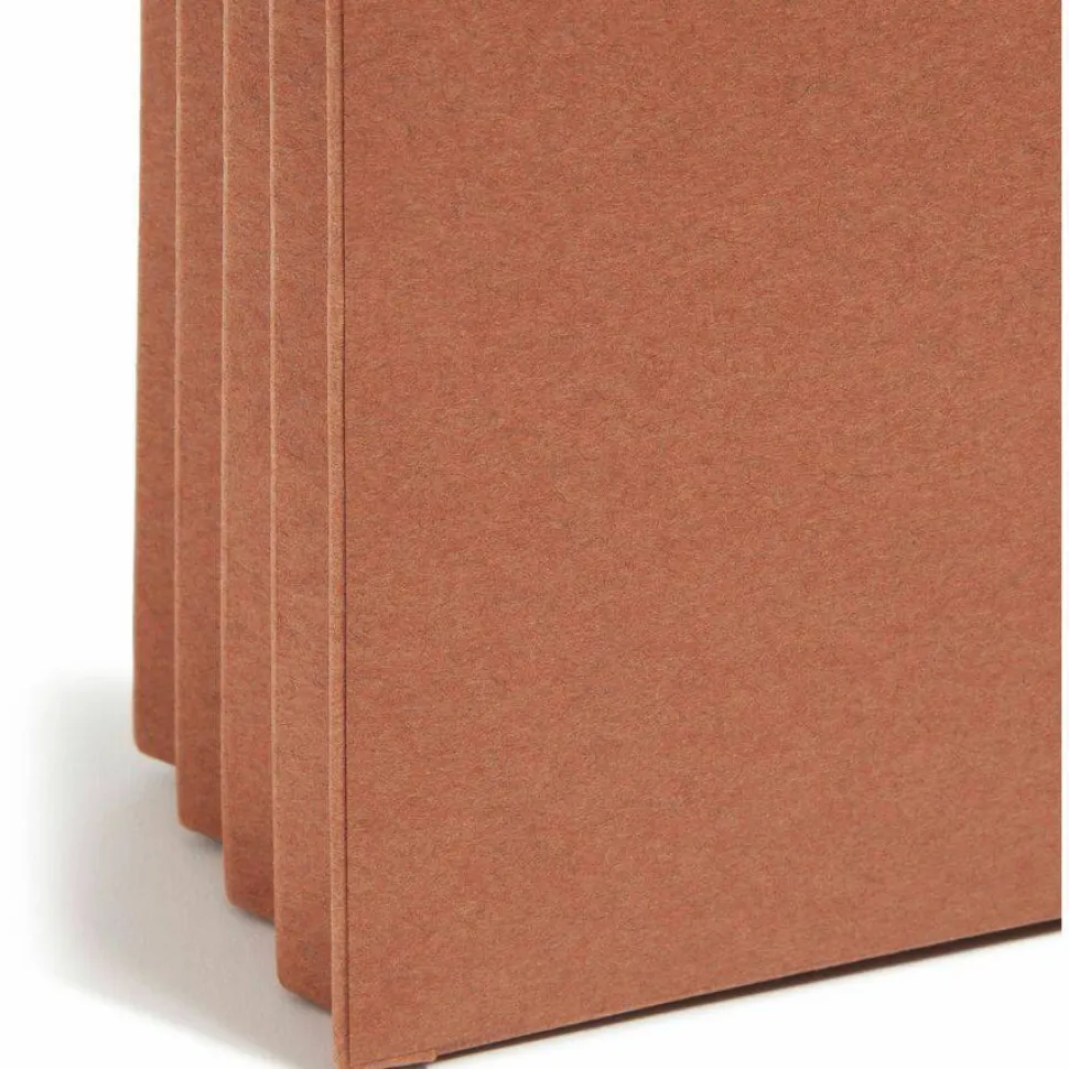 Smead Expanding File Pockets, 3 1/2" Expansion, 9 1/2" x 11 3/4", 30% Recycled, Redrope, Pack Of 25