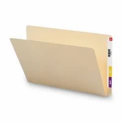 Smead Extended End Tab Manila Folders, Straight Tabs, Legal Size, 0.75" Expansion, Manila, 100/Box