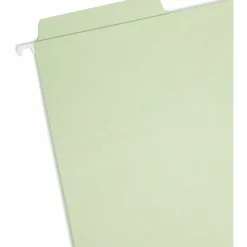 Smead FasTab Hanging File Folders, Letter Size, Moss, Pack Of 20
