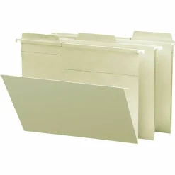 Smead FasTab Hanging File Folders, Letter Size, Moss, Pack Of 20