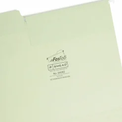 Smead FasTab Hanging File Folders, Letter Size, Moss, Pack Of 20