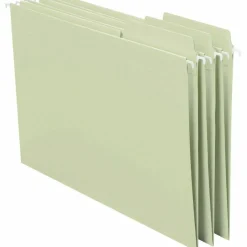 Smead FasTab Hanging File Folders, Letter Size, Moss, Pack Of 20
