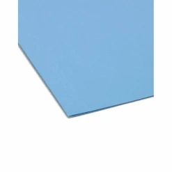 Smead FasTab Hanging File Folders, Letter Size, Blue, Box Of 20