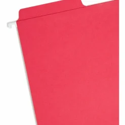 Smead FasTab Hanging File Folders, Letter Size, Assorted Colors, Pack Of 18 Folders