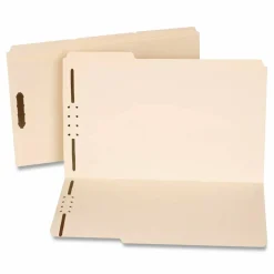 Smead File Backs With Fasteners, Legal Size, Manila, Box Of 100
