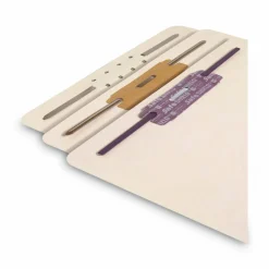 Smead File Backs With Fasteners, Letter Size, Manila, Box Of 100