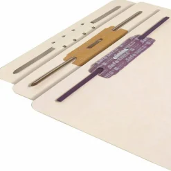 Smead File Backs With Fasteners, Letter Size, Manila, Box Of 100