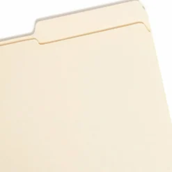 Smead File Folders, 1/3 Cut, Legal Size, Right Tab Cut, Manila, Box Of 100