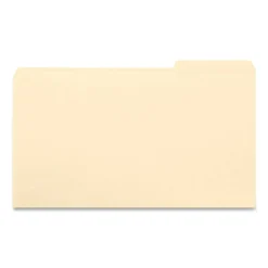 Smead File Folders, 1/3 Cut, Legal Size, Right Tab Cut, Manila, Box Of 100