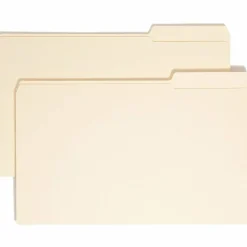 Smead File Folders, 1/3 Cut, Legal Size, Right Tab Cut, Manila, Box Of 100