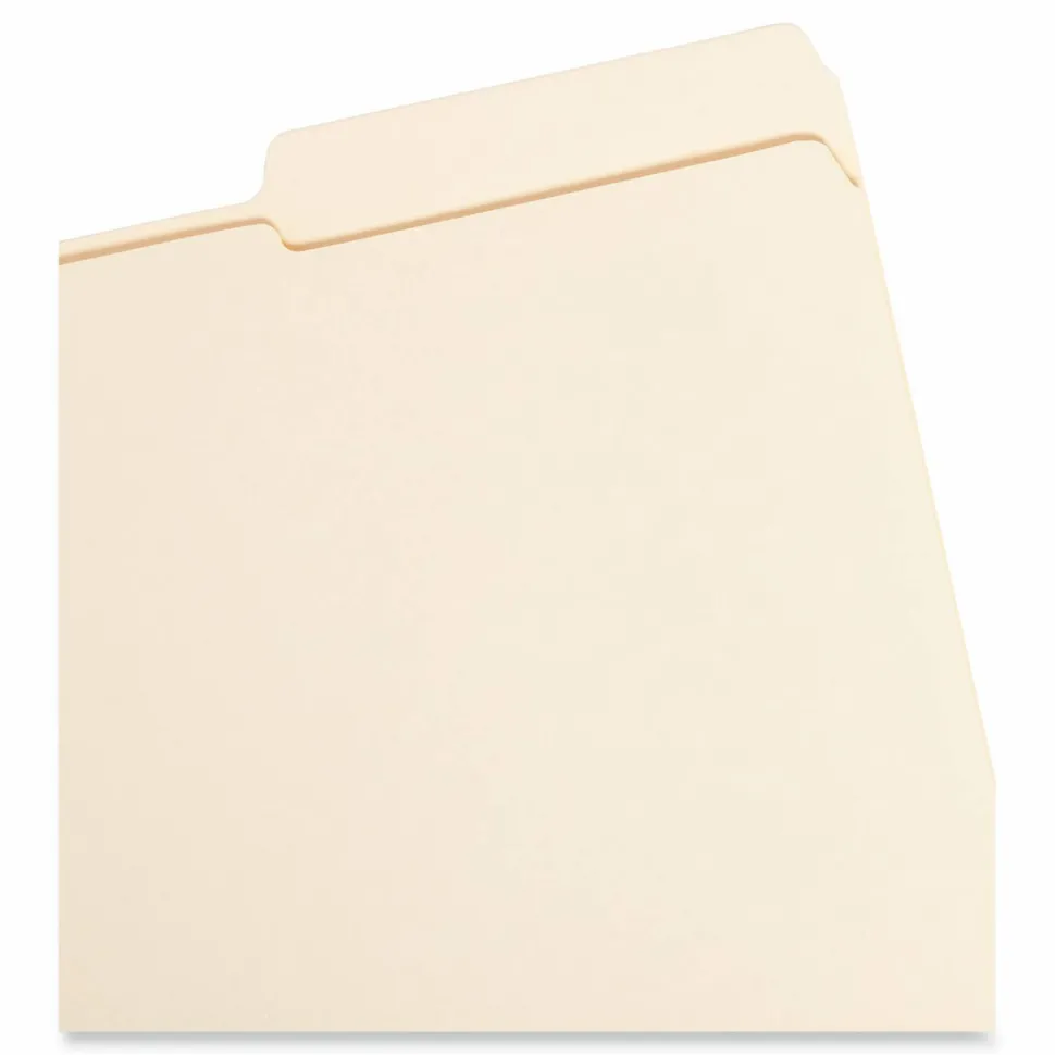 Smead File Folders, 1/3 Cut, Legal Size, Right Tab Cut, Manila, Box Of 100