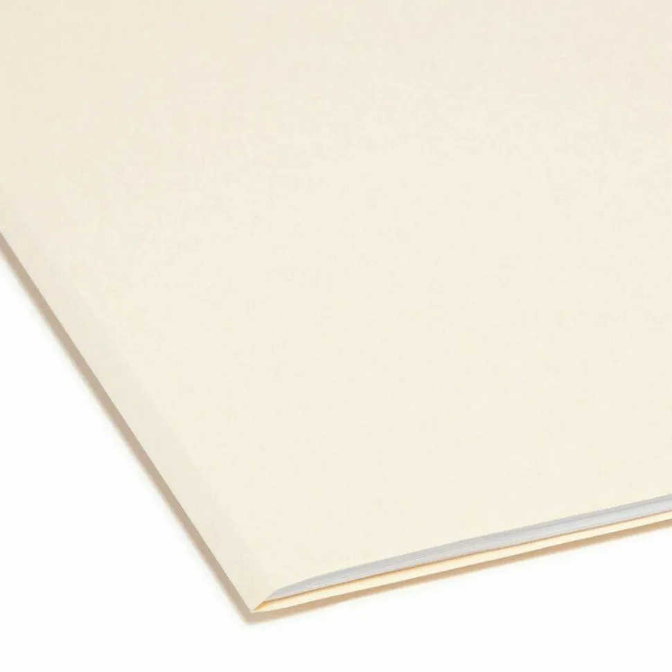 Smead File Folders, 1/3 Cut, Legal Size, Right Tab Cut, Manila, Box Of 100